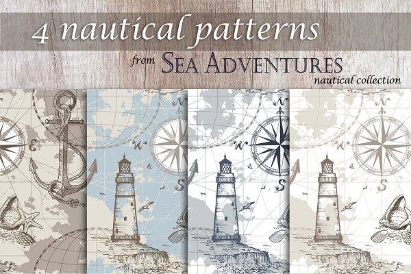 Download 4 Nautical Patterns