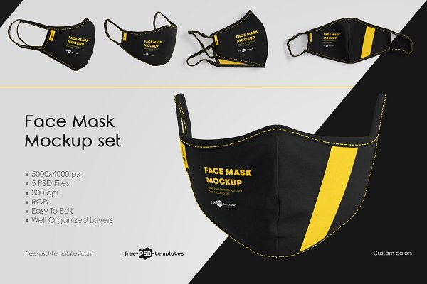 Download Face Mask Mockup Set