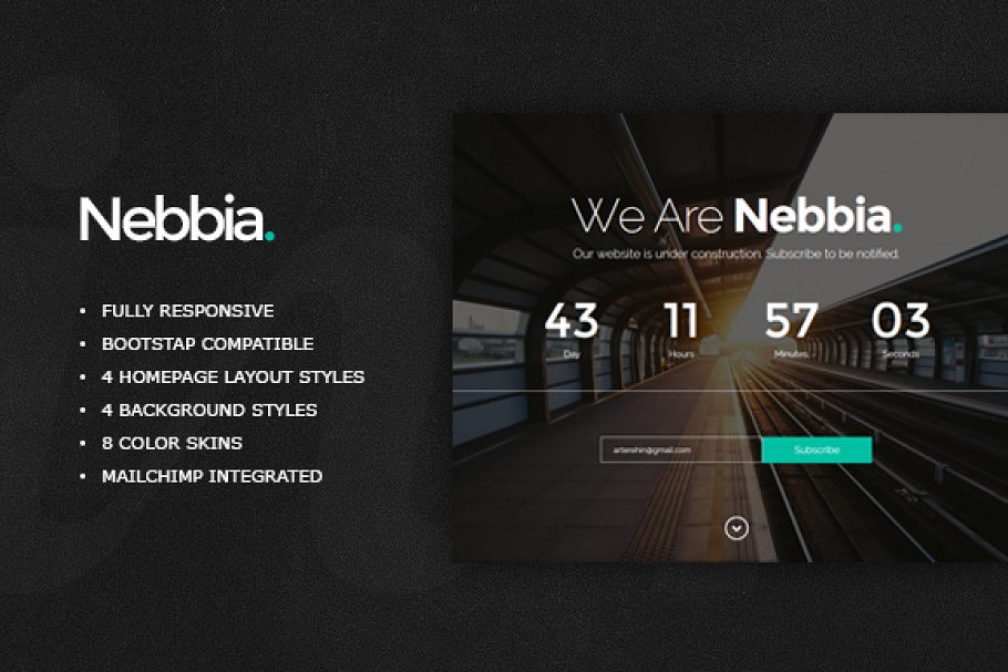 Download Nebbia - Responsive Coming Soon
