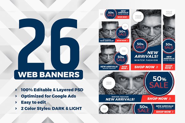 Download Web Banners Optimized for Google Ads