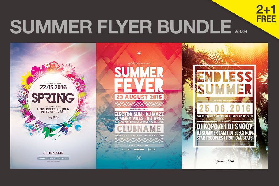 Download SALE% Summer Flyer bundle Vol.04