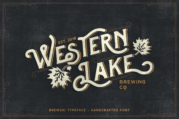 Download Western Lake - Brewski Typeface