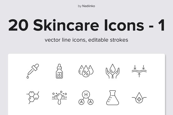 Download Skincare Line Icons
