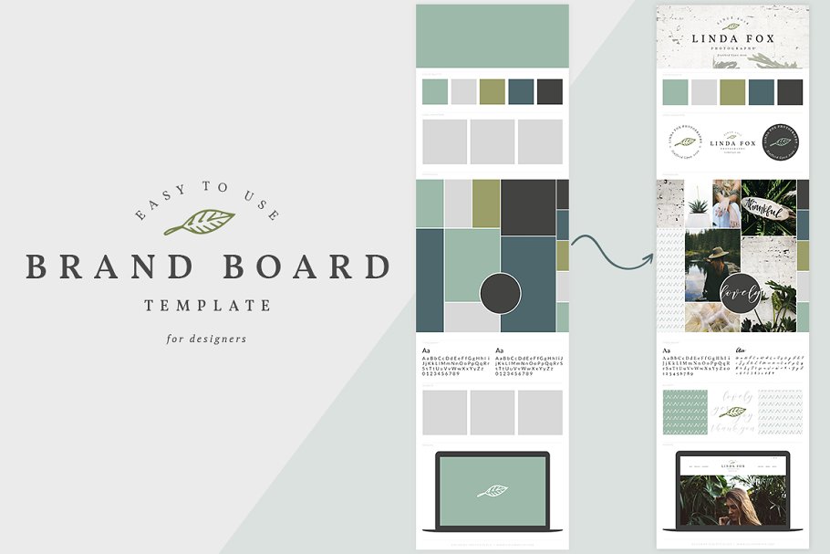 Download Brand Board Template / Mood Board
