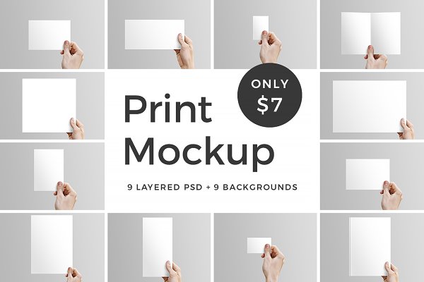 Download Print Mockup: Flyer