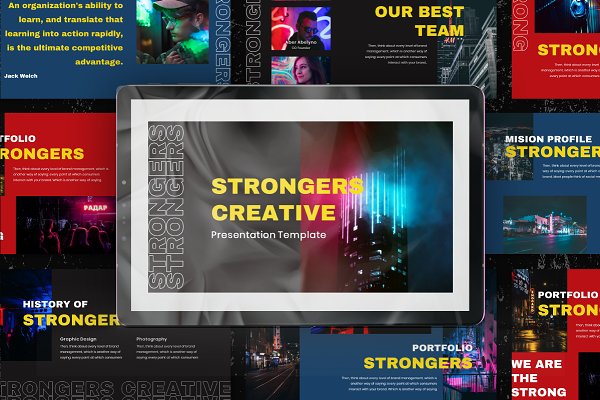 Download Strongers Creative Keynote Template