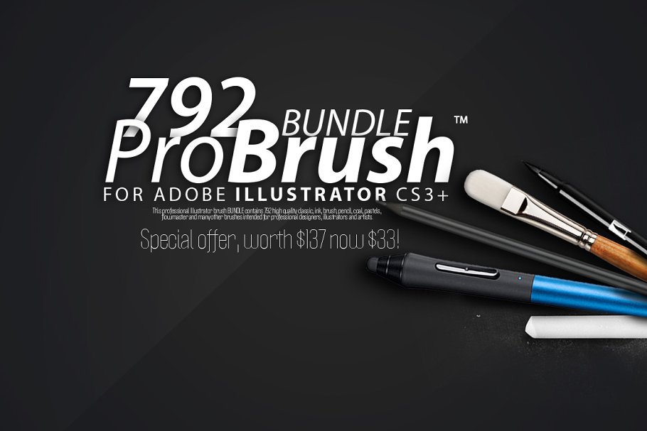 Download 792 BRUSHES - ProBrush™ BUNDLE -76%