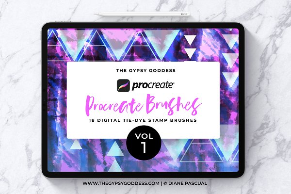 Download Procreate Tie-Dye Brushes Vol 1