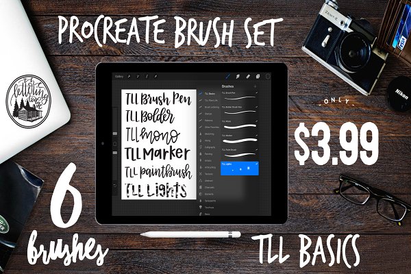 Download TLL Basics Procreate Brush Set