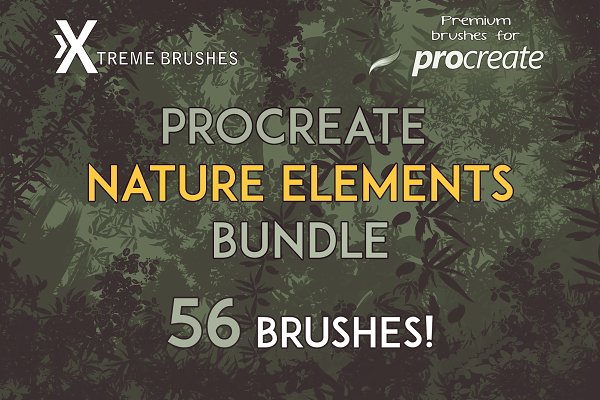 Download Procreate Nature Elements Bundle!