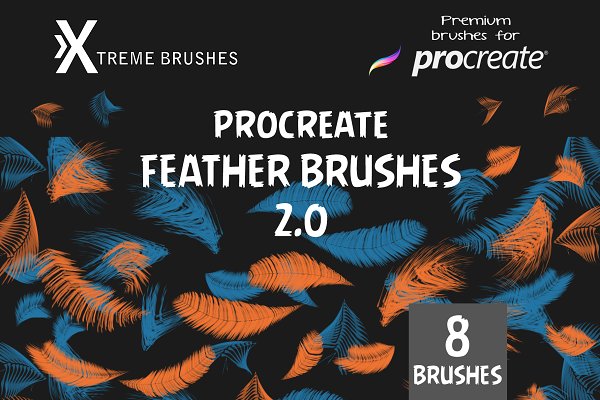 Download Procreate Feather Brushes 2.0!