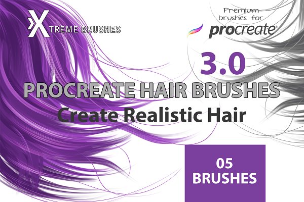 Download Procreate Hair Brushes 3.0