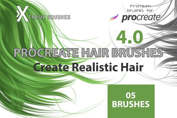 Download Procreate Hair Brushes 4.0!