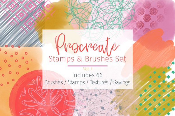 Download Brush Stamps / Texture for Procreate