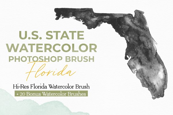 Download Florida US Watercolor PS Brush