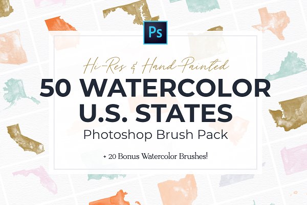 Download United States Watercolor PS Brushes