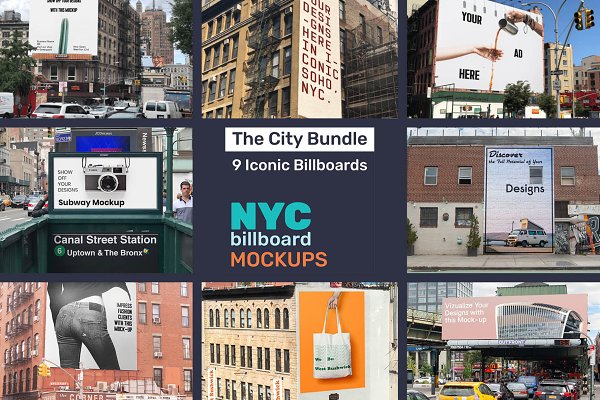 Download NYC Billboard Mockup Bundle