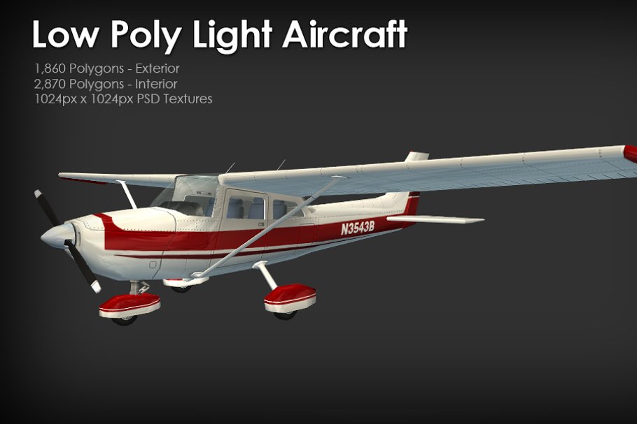 Download Low Poly Light Aircraft