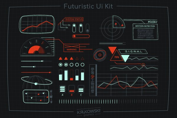 Download Futuristic Ui Kit - Space HUD