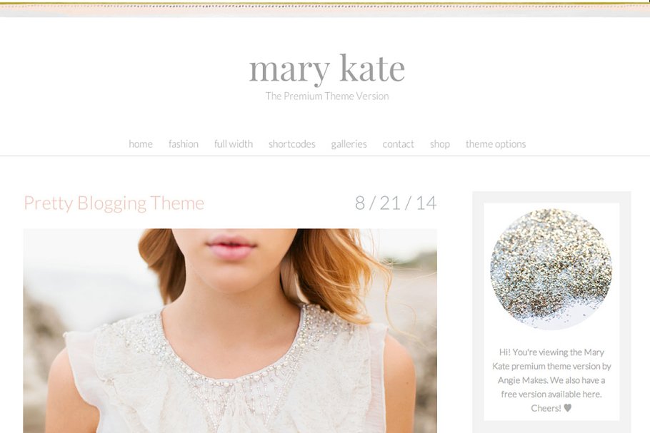 Download Mary Kate - Feminine WordPress Theme