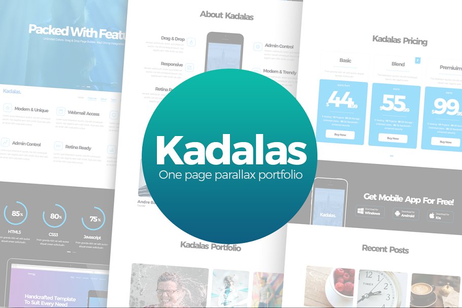 Download Kadalas-One Page Parallax Theme