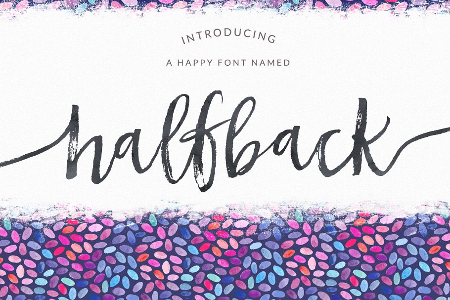 Download Halfback - A Dry Brushed Script Font
