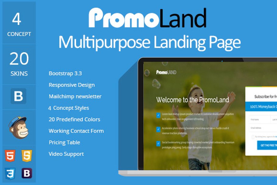 Download PromoLand- Multipurpose Landing Page