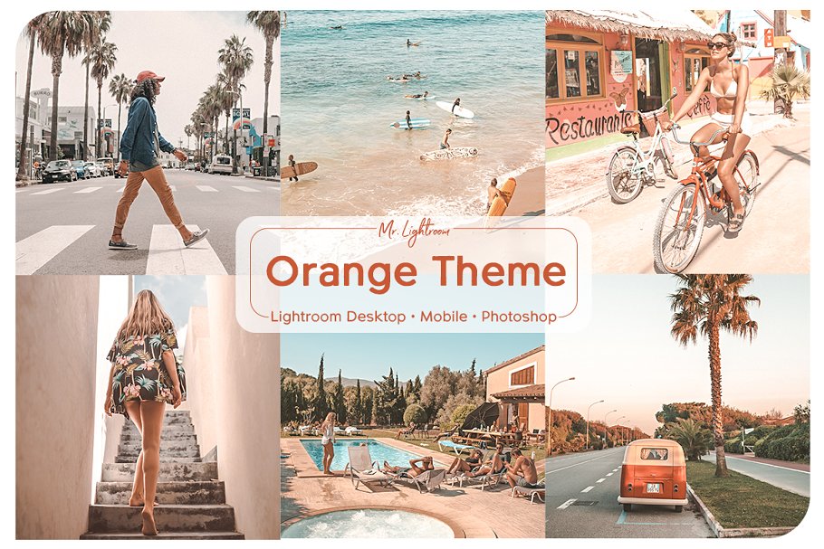 Download Orange Theme Lightroom Presets