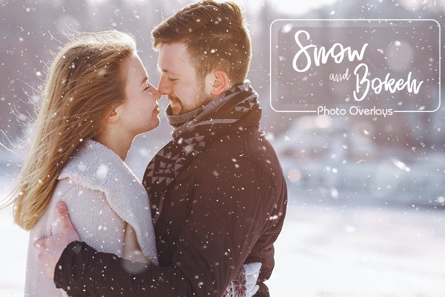 Download 30 Snow and Bokeh Photo Overlays