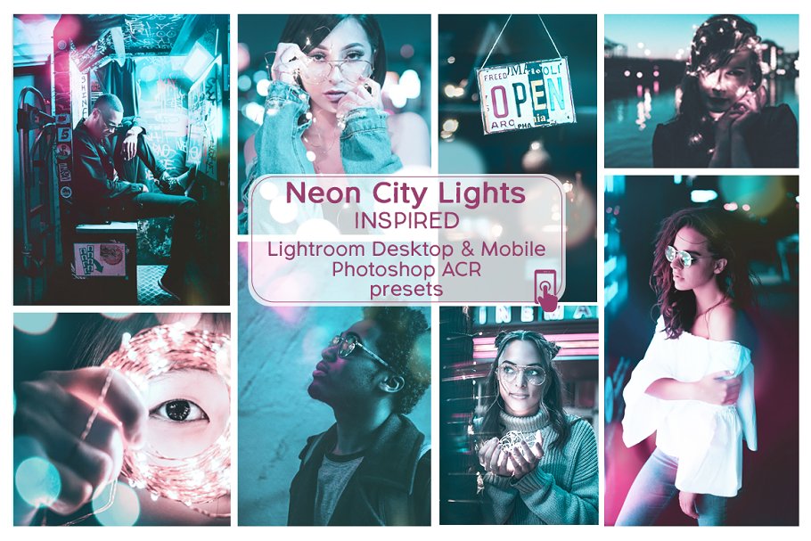 Download Lr & Ps Presets ACR Neon City Lights