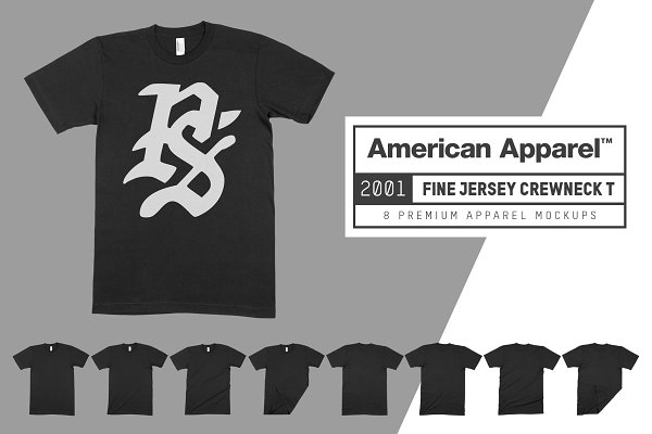 Download American Apparel 2001 Shirt Mockups