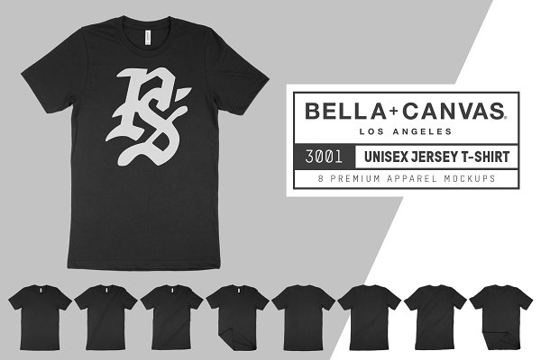 Download Bella Canvas 3001 T-Shirt Mock Ups