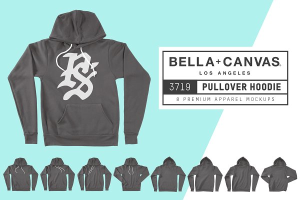 Download Bella Canvas 3719 Pullover Hoodie