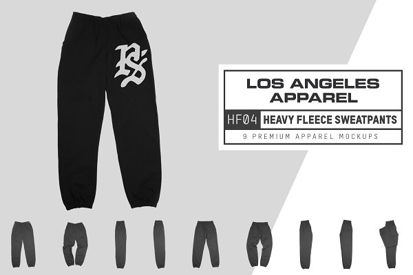 Download LA Apparel HF04 Heavy Fleece Pants