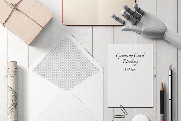 Download 5X7 Greeting Card Mockup - 2