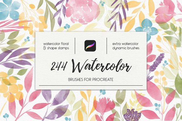 Download 244 Watercolor Brushes For Procreate