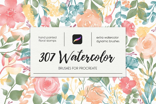 Download 307 Watercolor Brushes For Procreate