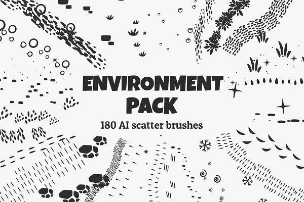 Download Environment Pack of Texture Brushes
