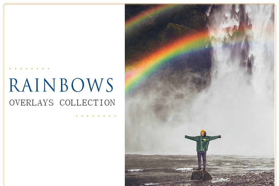 Download 15 Rainbow Photo Overlays JPEG