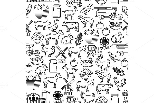 Download Cattle farm agriculture pattern