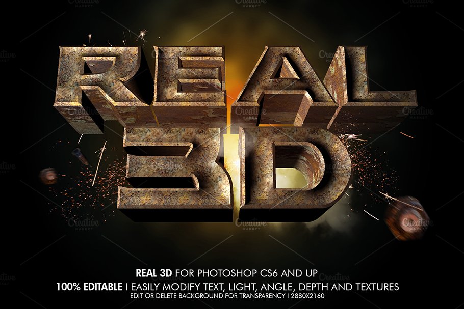 Download Real 3D Rustic Metal
