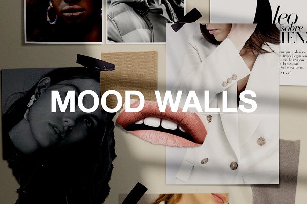 Download Realistic Mood Wall Mockups