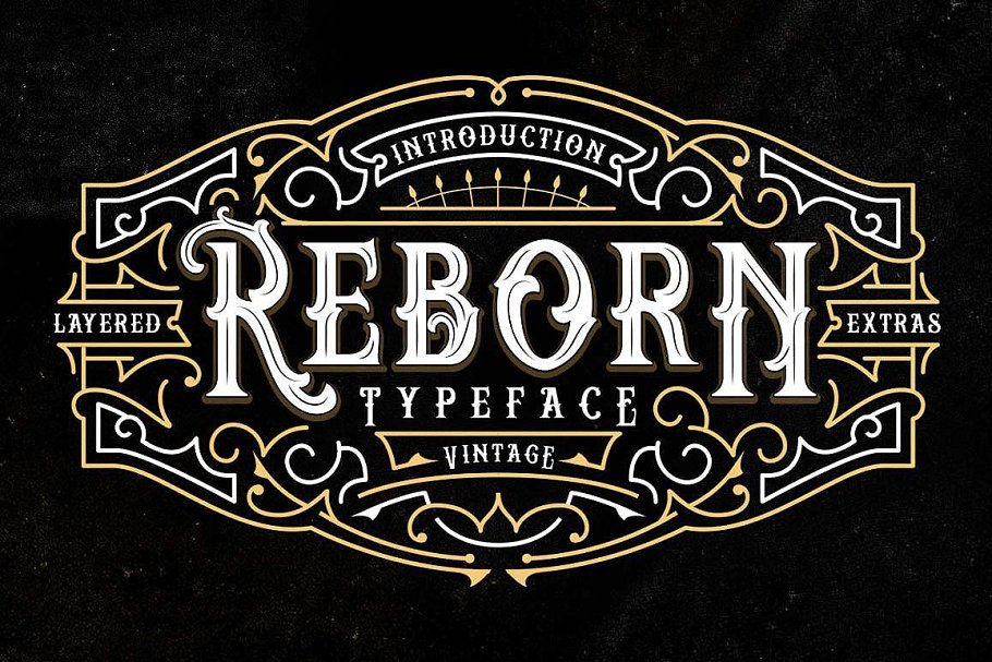 Download Reborn Typeface + Extras