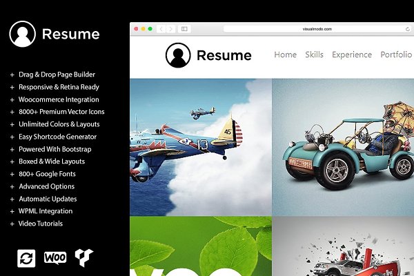 Download Resume WordPress Theme