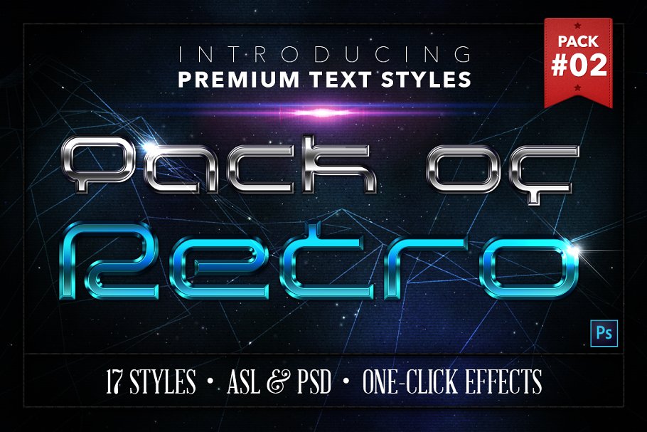 Download Retro #2 - 17 Text Styles