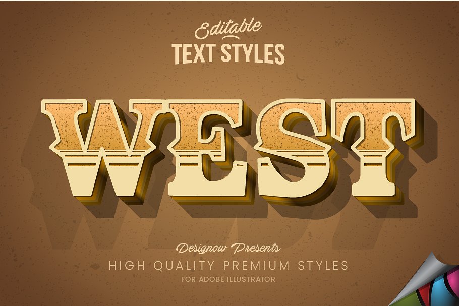Download Western Cowboy Text Style