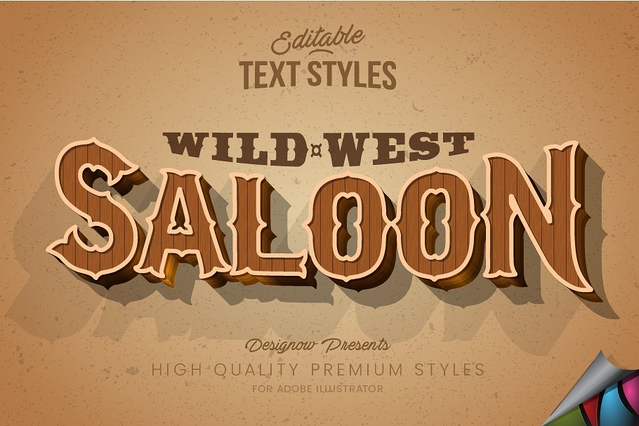 Download Cowboy Western Saloon Text Style