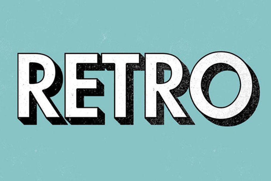 Download 10 Retro Text Effect Actions