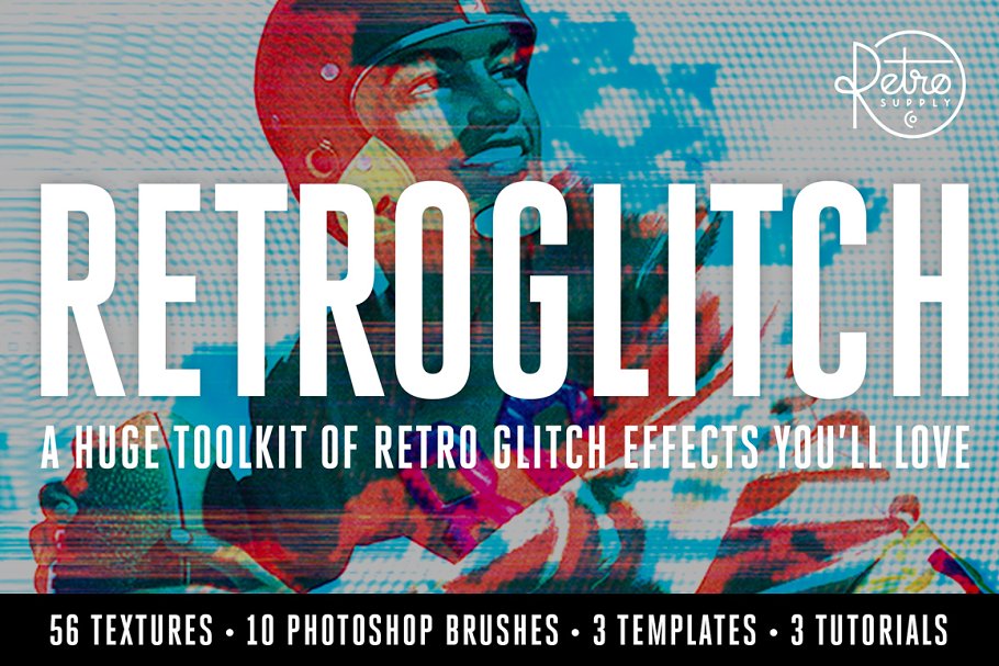 Download RetroGlitch | Photoshop Bundle