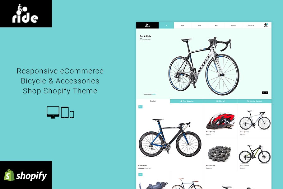 Download Ride Bicycle Shopify Theme